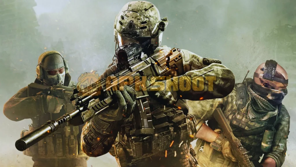COD characters pointing a gun for shoot