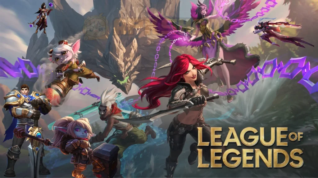 different league of legend characters standing 